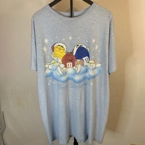 Vtg M&M Sweet Dreams Sleep Shirt Womens OSFM Candy Chocolate PJ Pajama Tee
